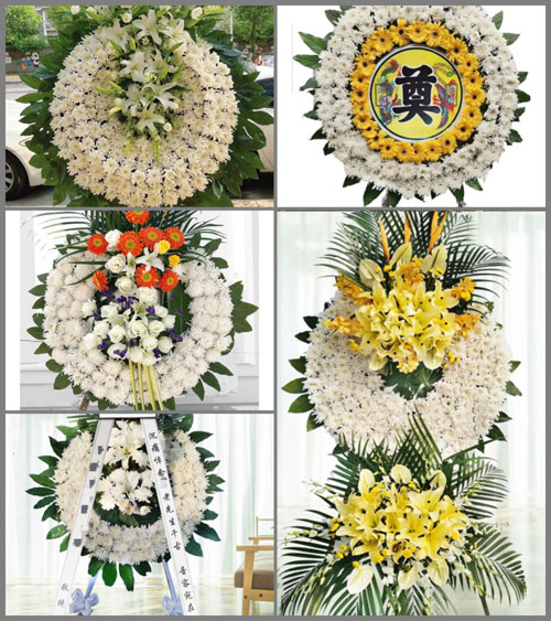 广东江门市台山市四九镇白石堡村花圈速递