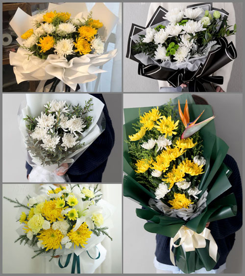 广东江门市台山市四九镇白石堡村白事花束代送